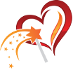 Logo: Herz mit Zauberstab
